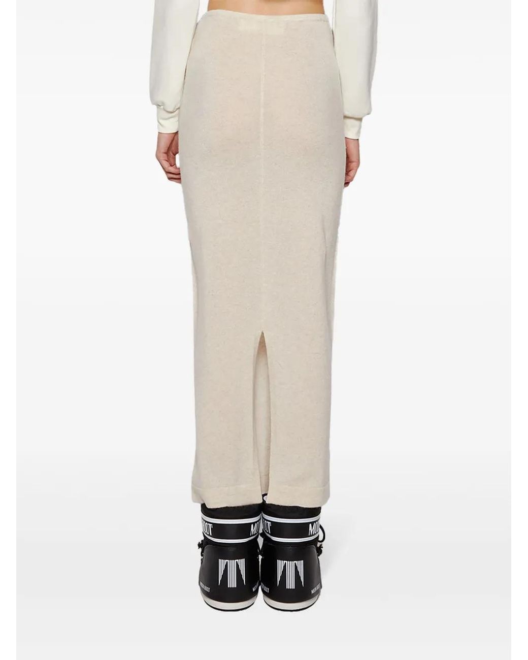 ÉTERNE White Emma Cashmere Skirt