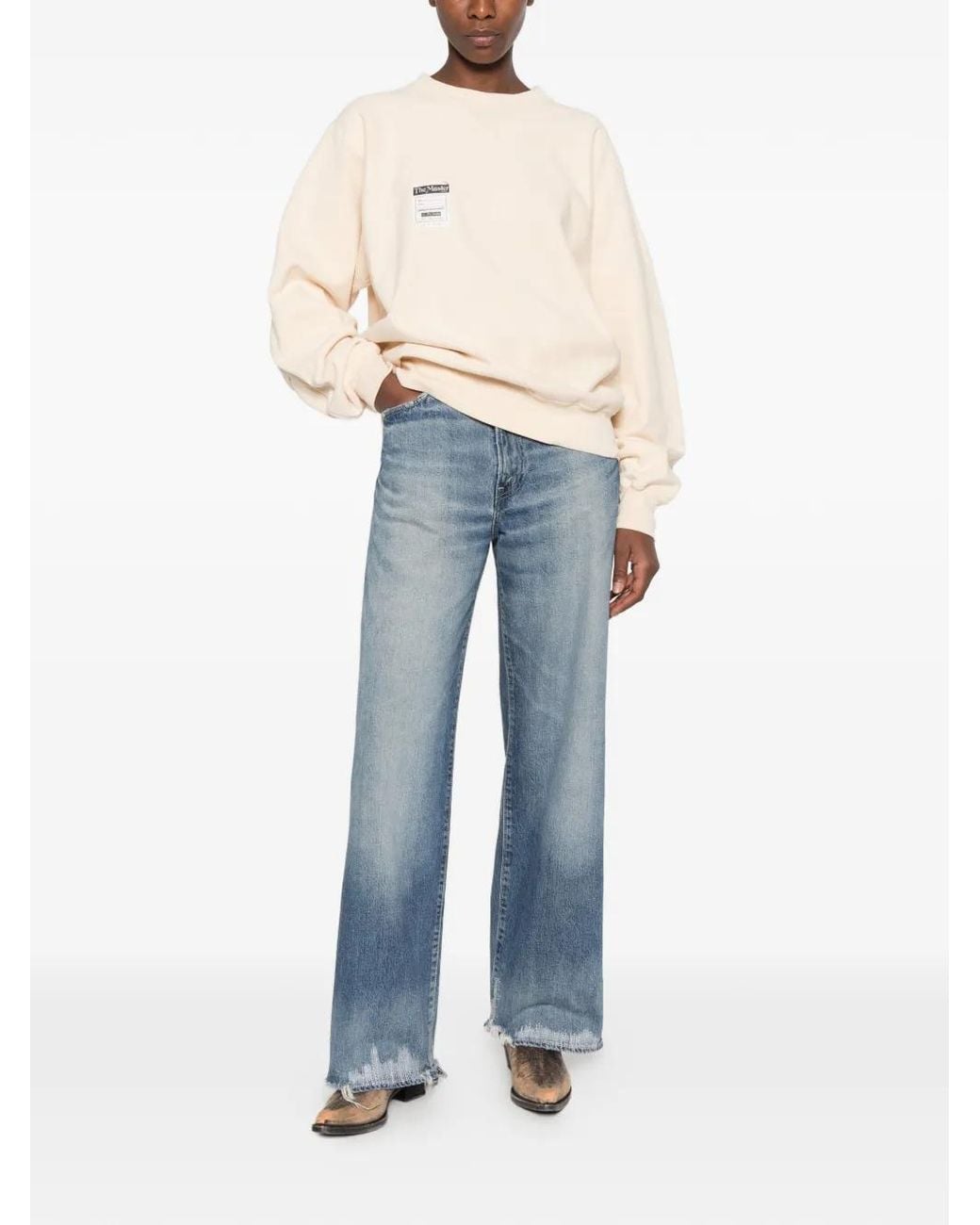 Kuro Natural Logo-Patch Sweater