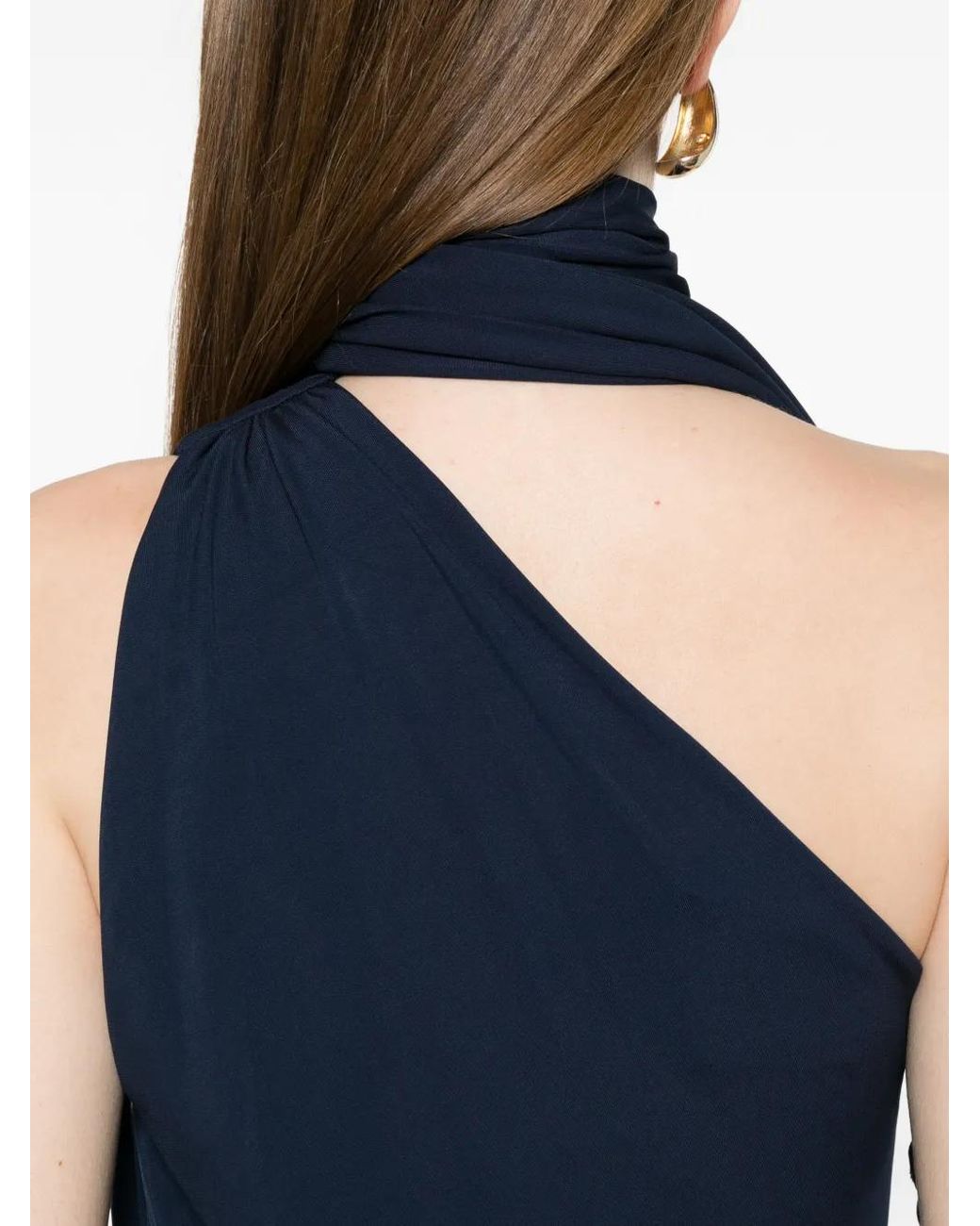 Jonathan Simkhai Blue Tie-Detail Maxi Dress