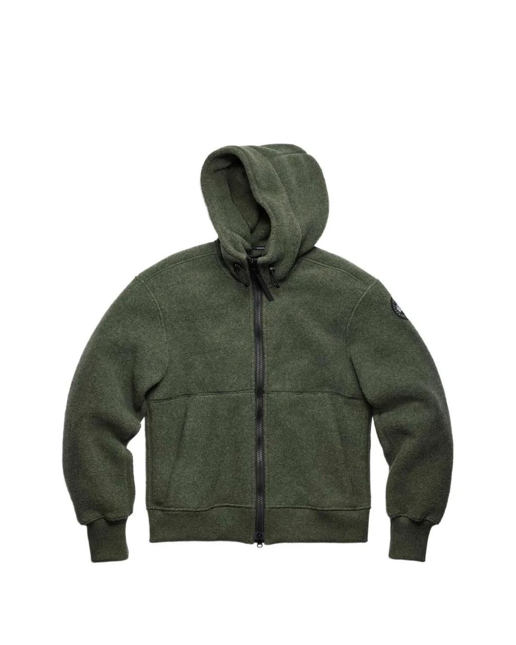 Canada Goose Green Veste À Capuche Chilliwack À Patch Logo for men