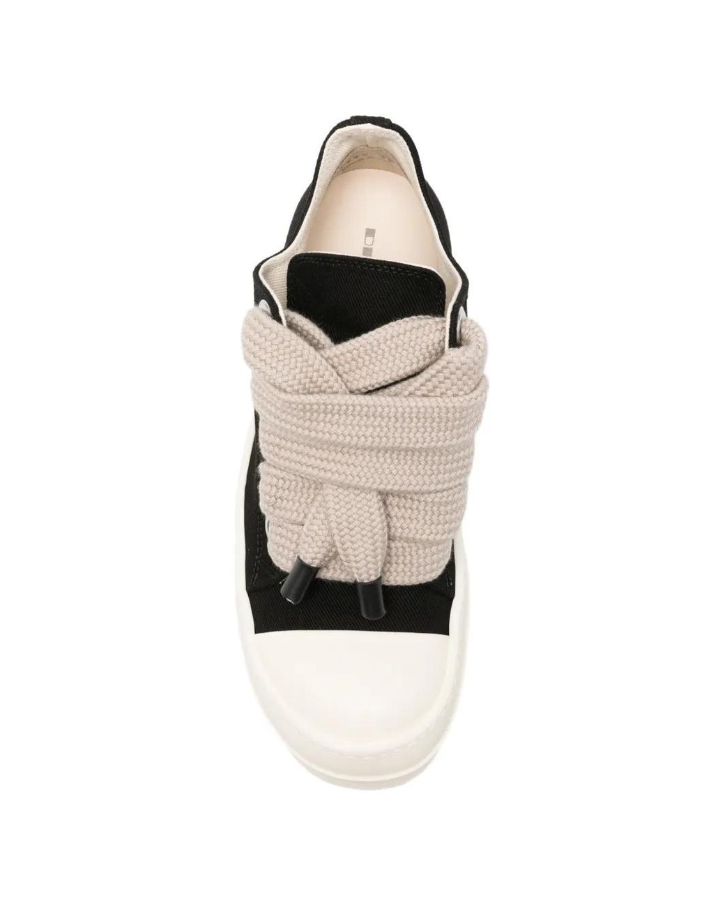 Rick Owens Black Jumbolace Chunky-Lace Sneakers