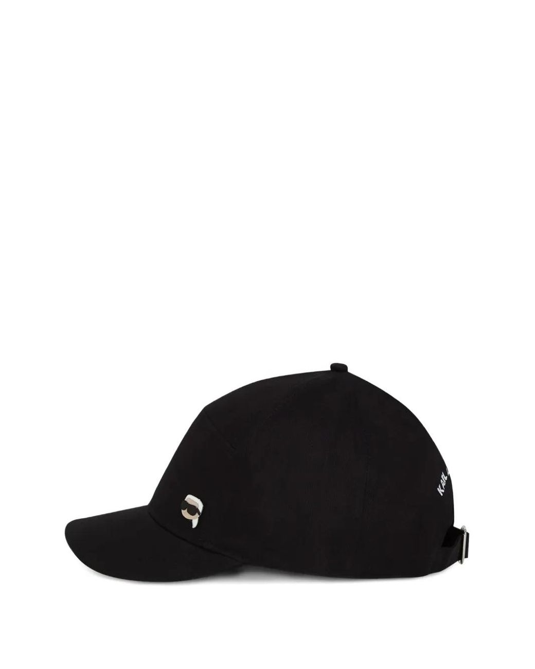 Karl Lagerfeld Black Ikon Baseball Cap
