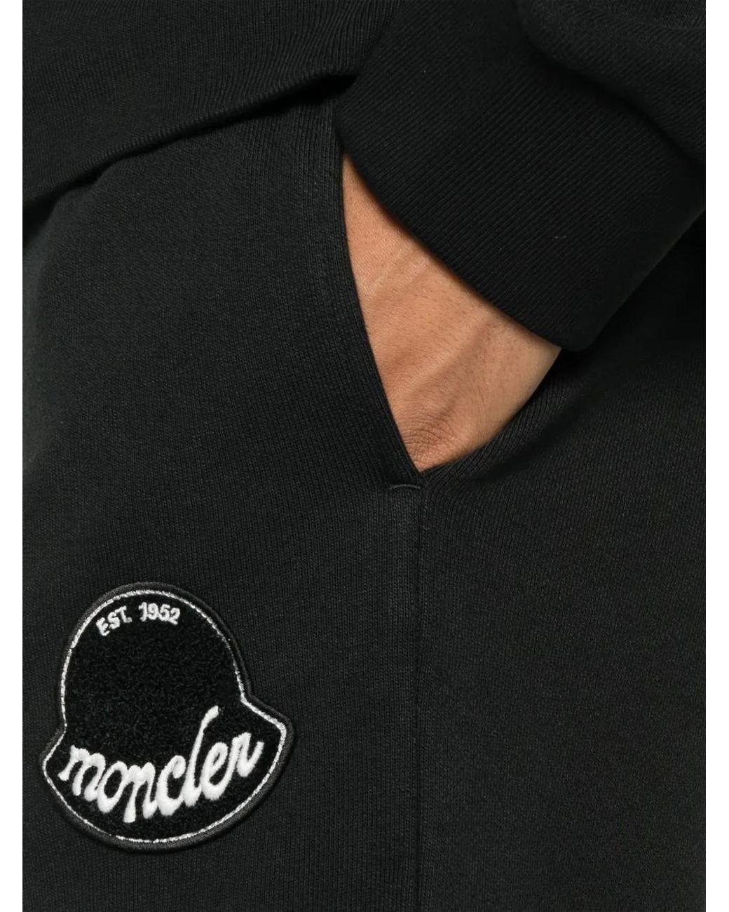 Moncler Sweatshirt Aus Baumwoll-Jersey in Black für Herren