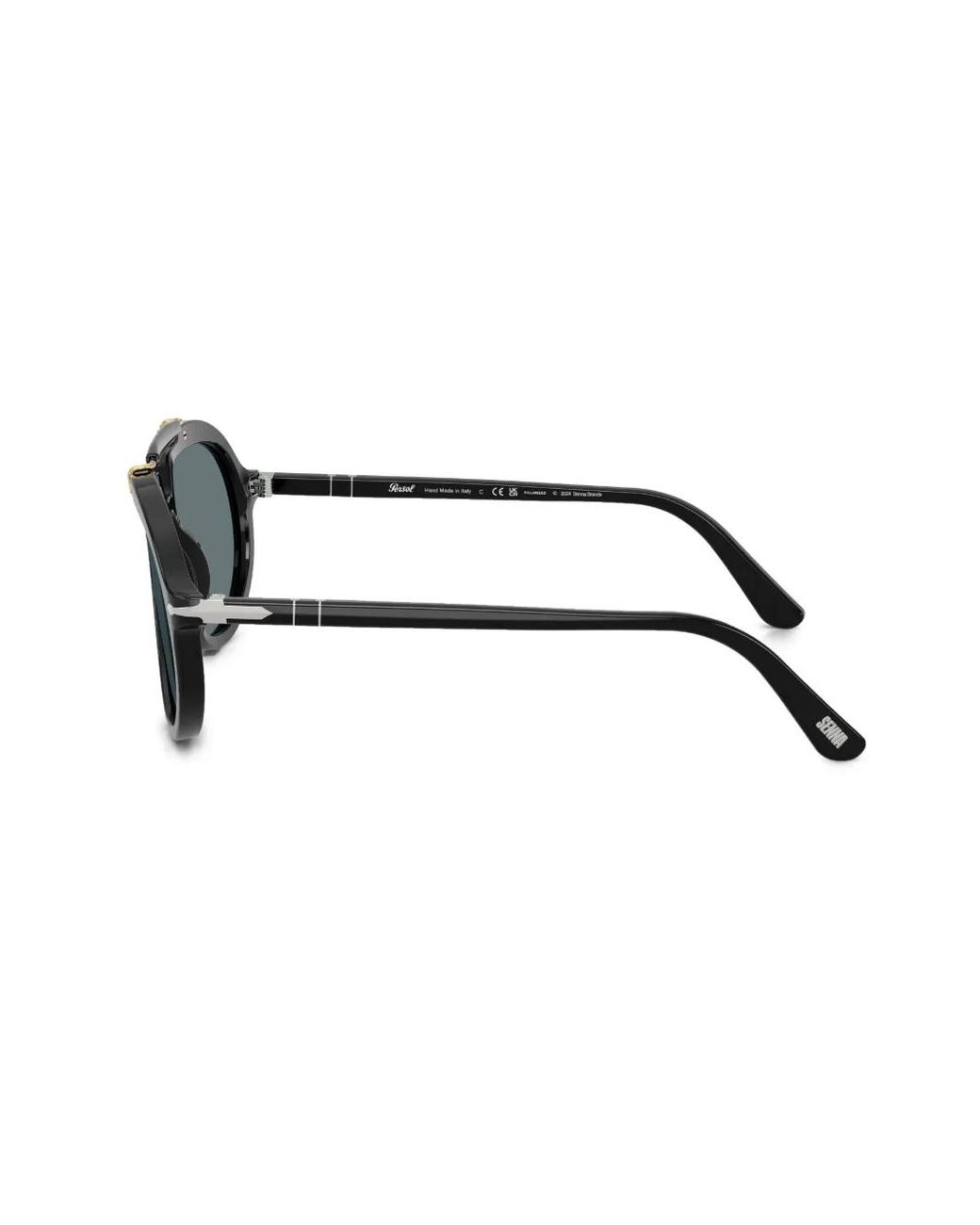 Persol Black Pilot-Frame Sunglasses