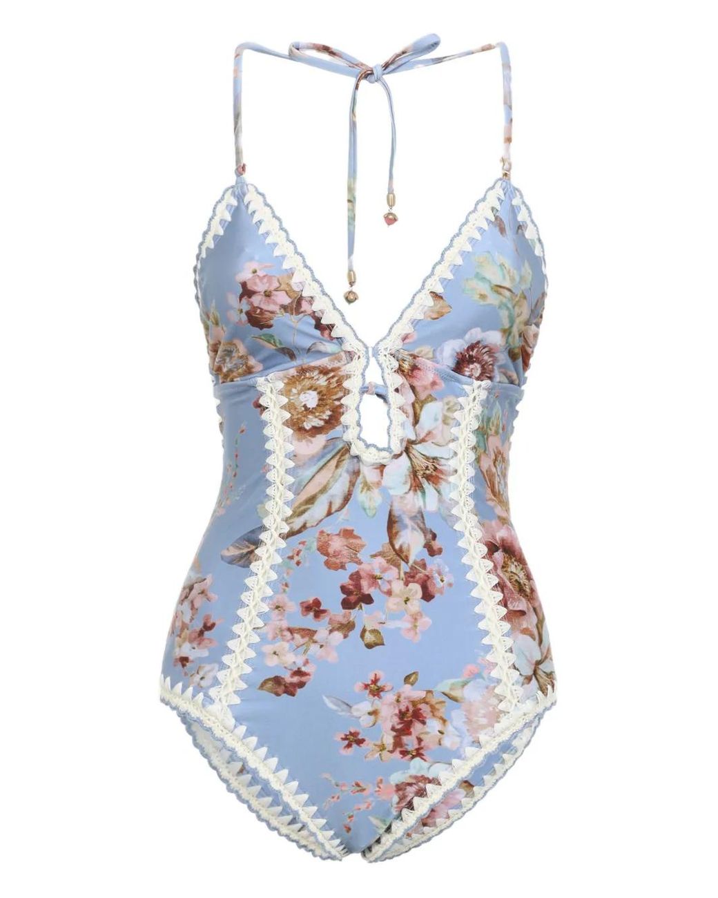 Zimmermann Badpak Met Print in het Blue