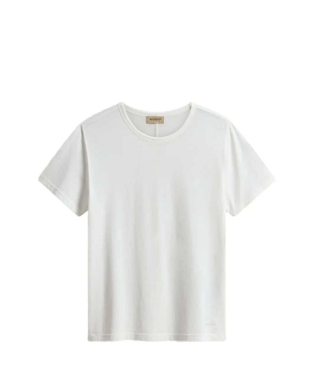 Woolrich White Logo Printed T-Shirt