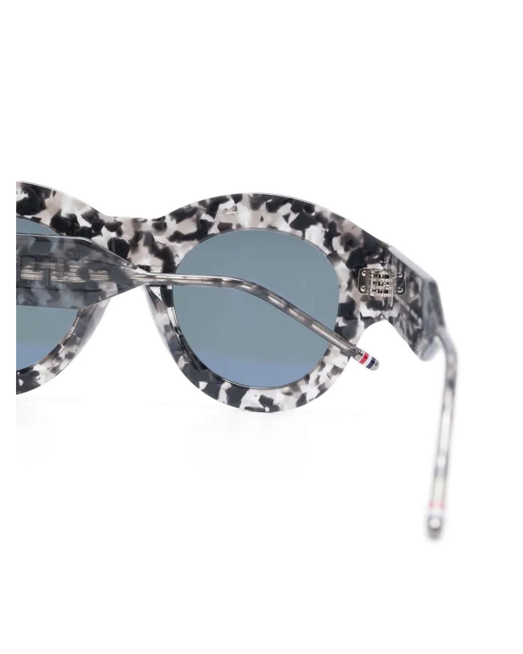 Thom Browne Gray Round-Frame Sunglasses
