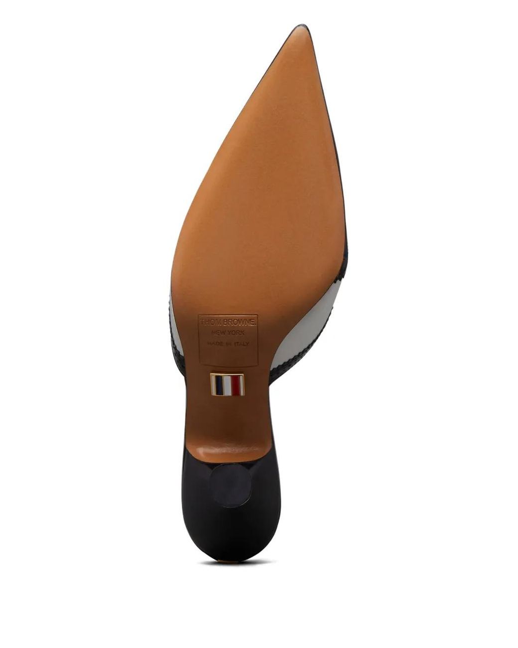 Thom Browne Black Soft Spazzolato Shiny Calf Heeled Mules 75Mm
