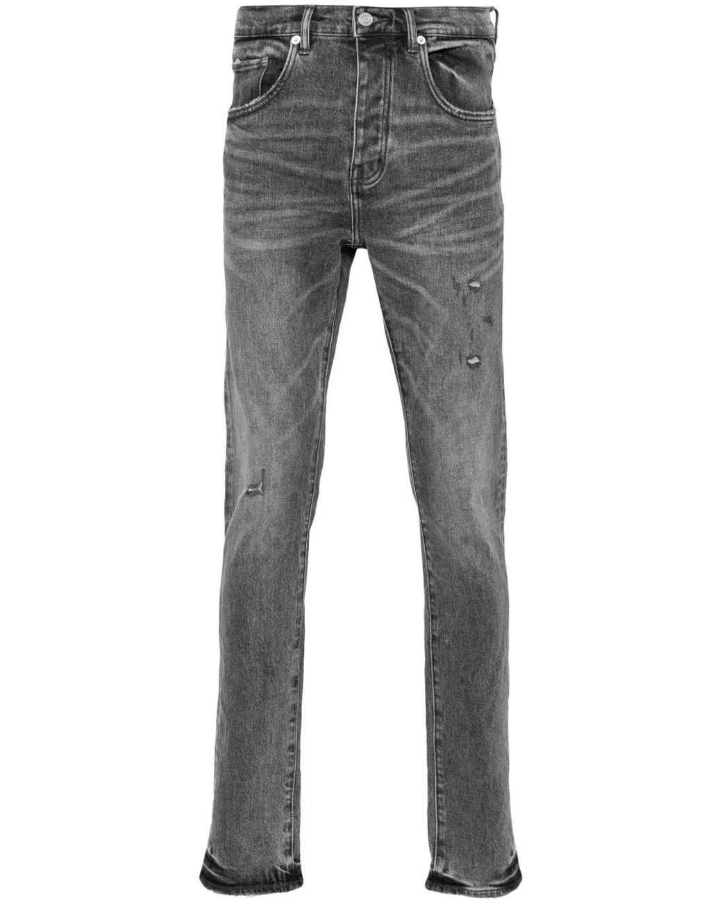 Purple Brand Gray P001 Vintage Abrasions Jeans for men