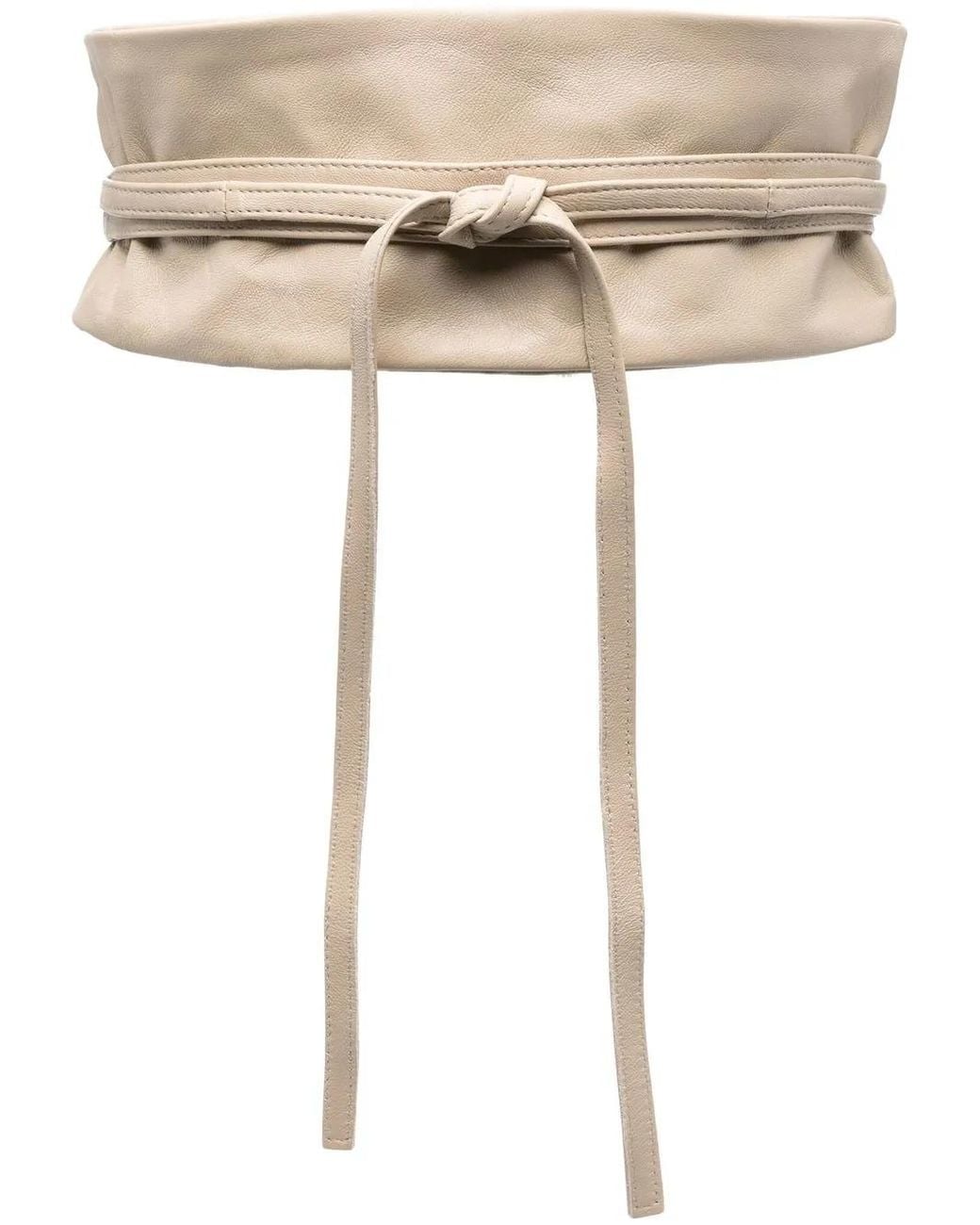FURLING BY GIANI Natural High-Waist Tie-Fastening Belt