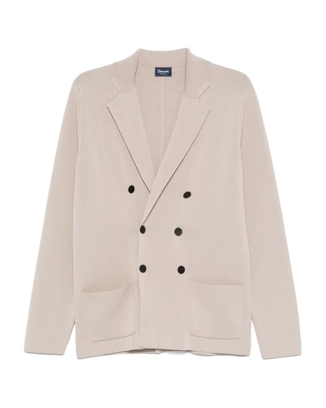 Drumohr Natural Knitted Blazer for men