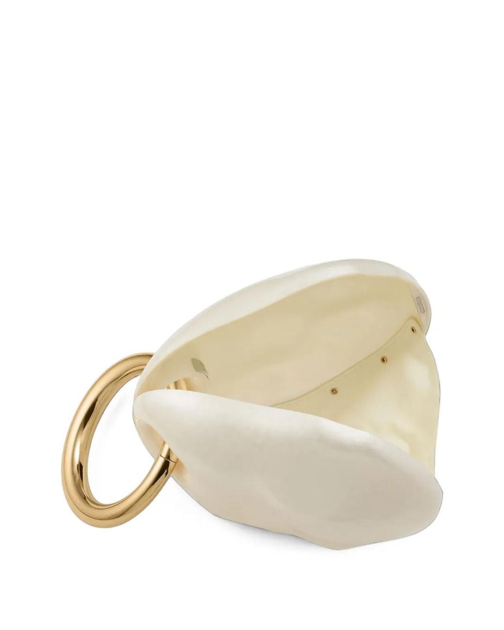 Jimmy Choo Oyster Natural Acrylic Glass Minaudière With Bracelet Handle Bag