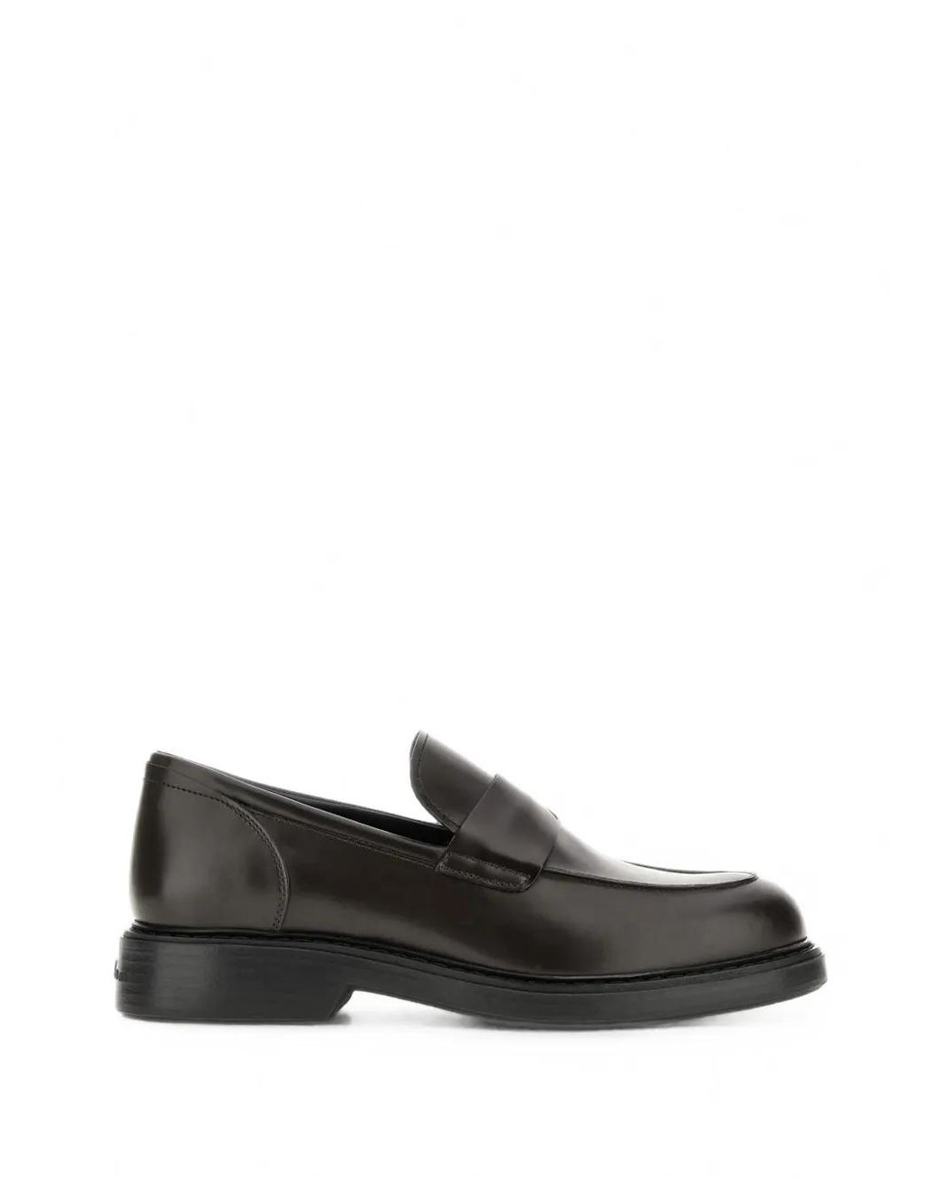 Hogan Black Loafers H704 for men