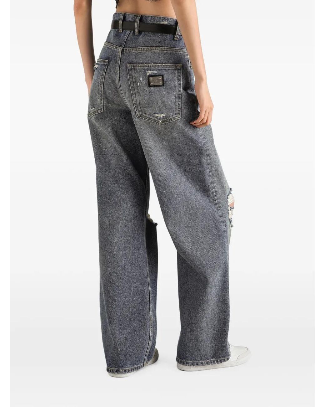 Dolce & Gabbana Gray 5-Pocket Denim Trousers