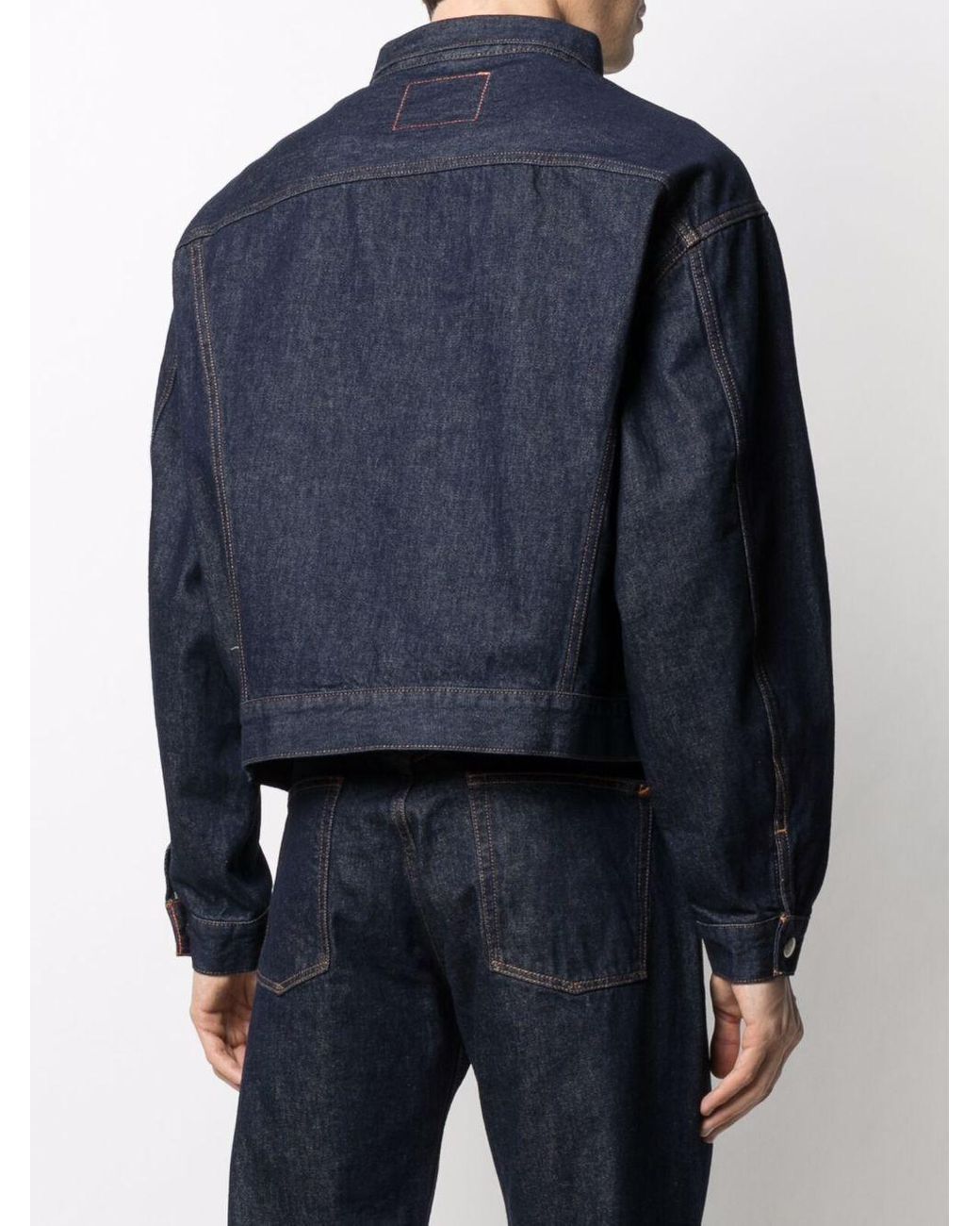 Calvin Klein X Heron Preston Cropped Denim Jacket in Blue for Men | Lyst  Canada