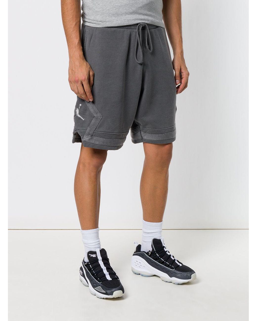 Nike Jordan Sportswear Diamond Washed Fleece Shorts in Grey for Men Lyst UK