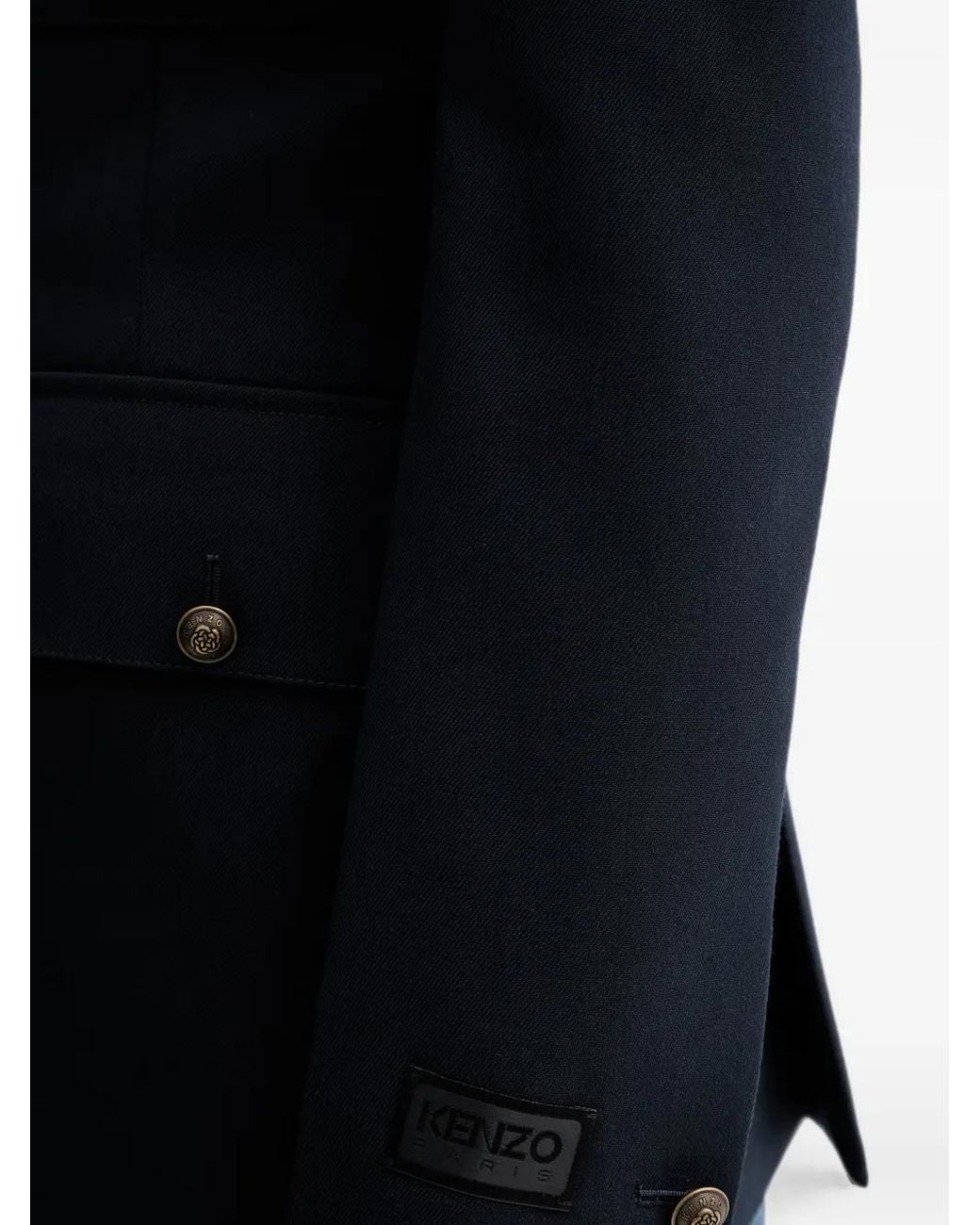 KENZO Blue Multi-Pocket Military Jacket