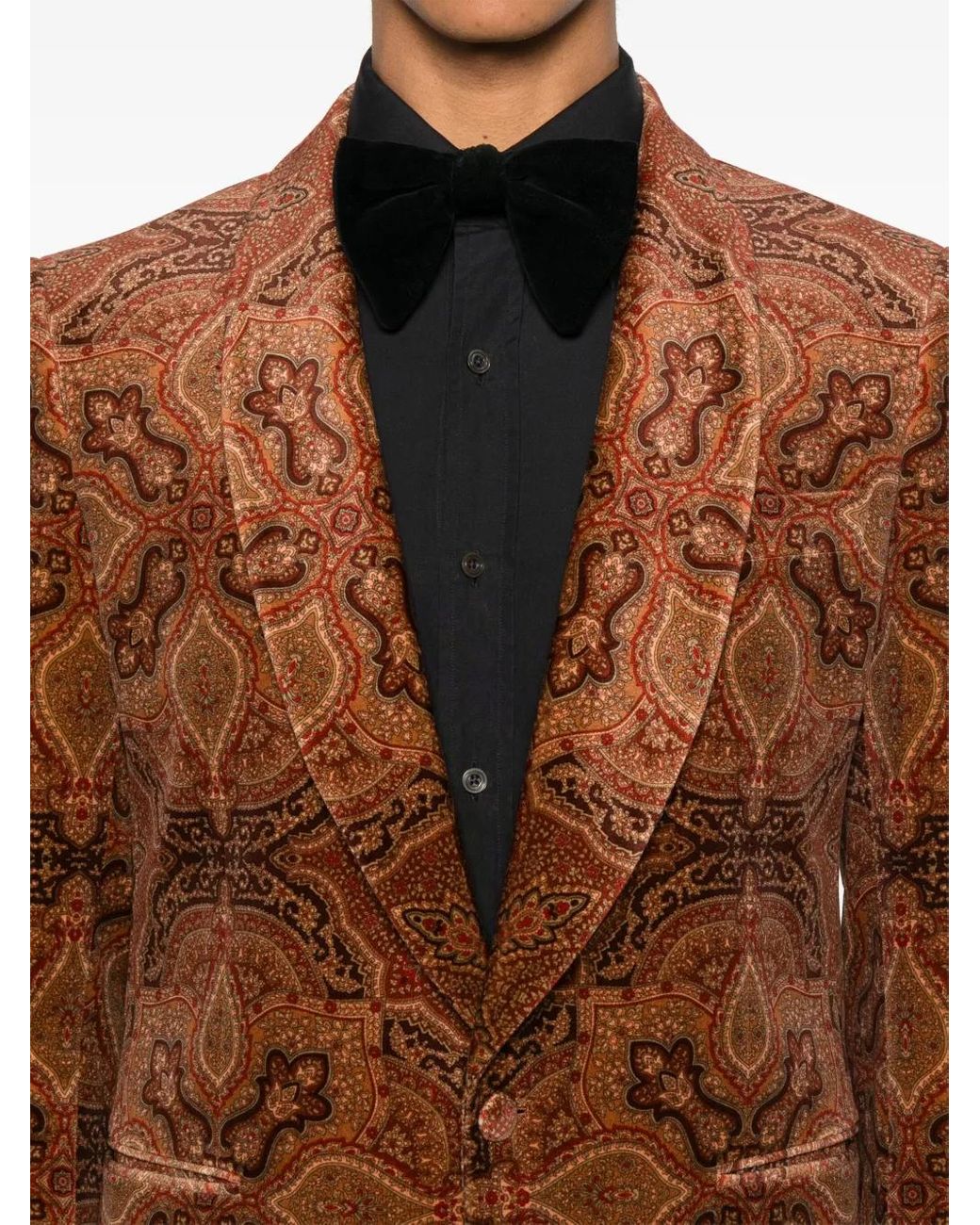Fursac Brown Single-Breasted Blazer for men