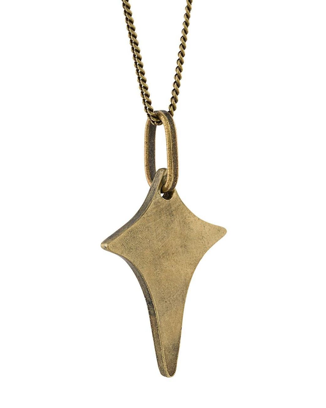 Saint Laurent Star Charm Pendant Necklace in Metallic for Men | Lyst