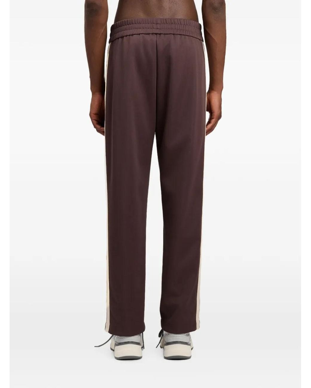 Palm Angels Purple Logo Trackpants for men