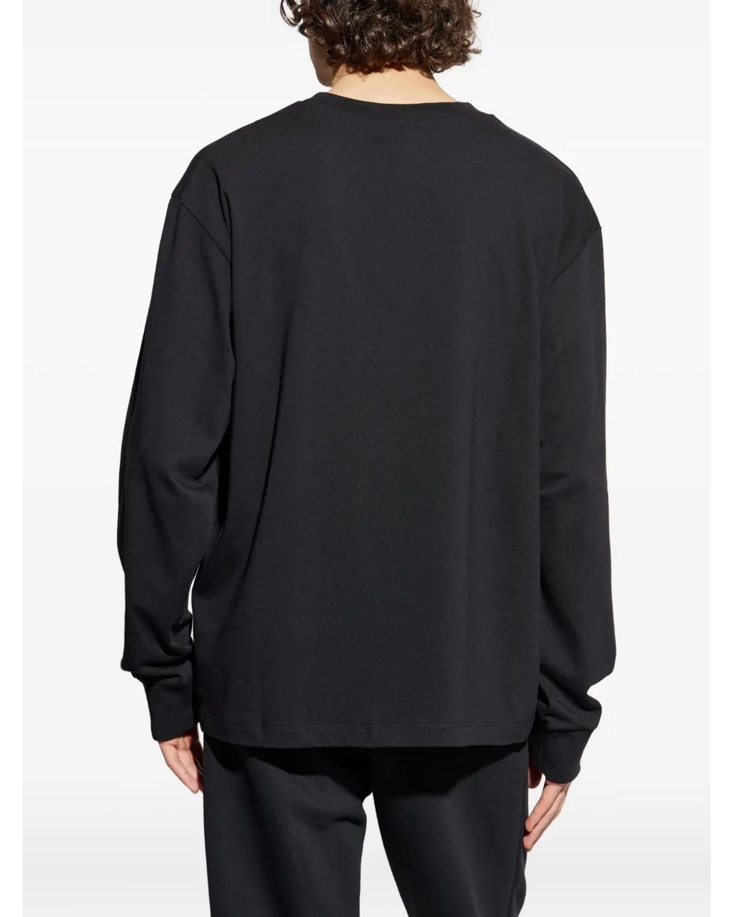 DSquared² Blue Logo-Embellished Long-Sleeve T-Shirt for men