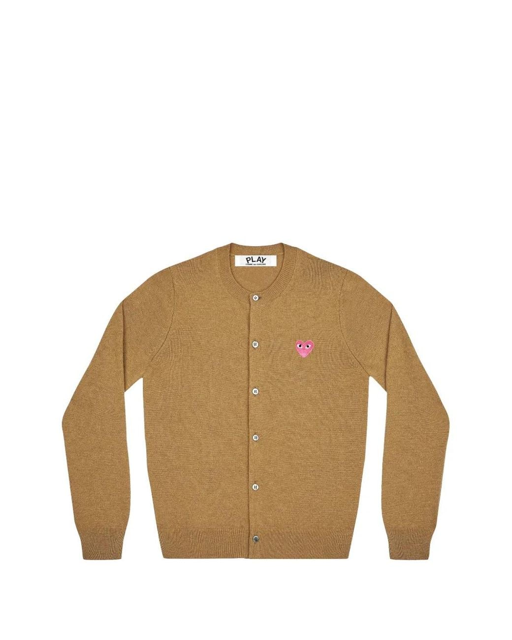 COMME DES GARÇONS PLAY Natural Play Heart-Patch Cardigan