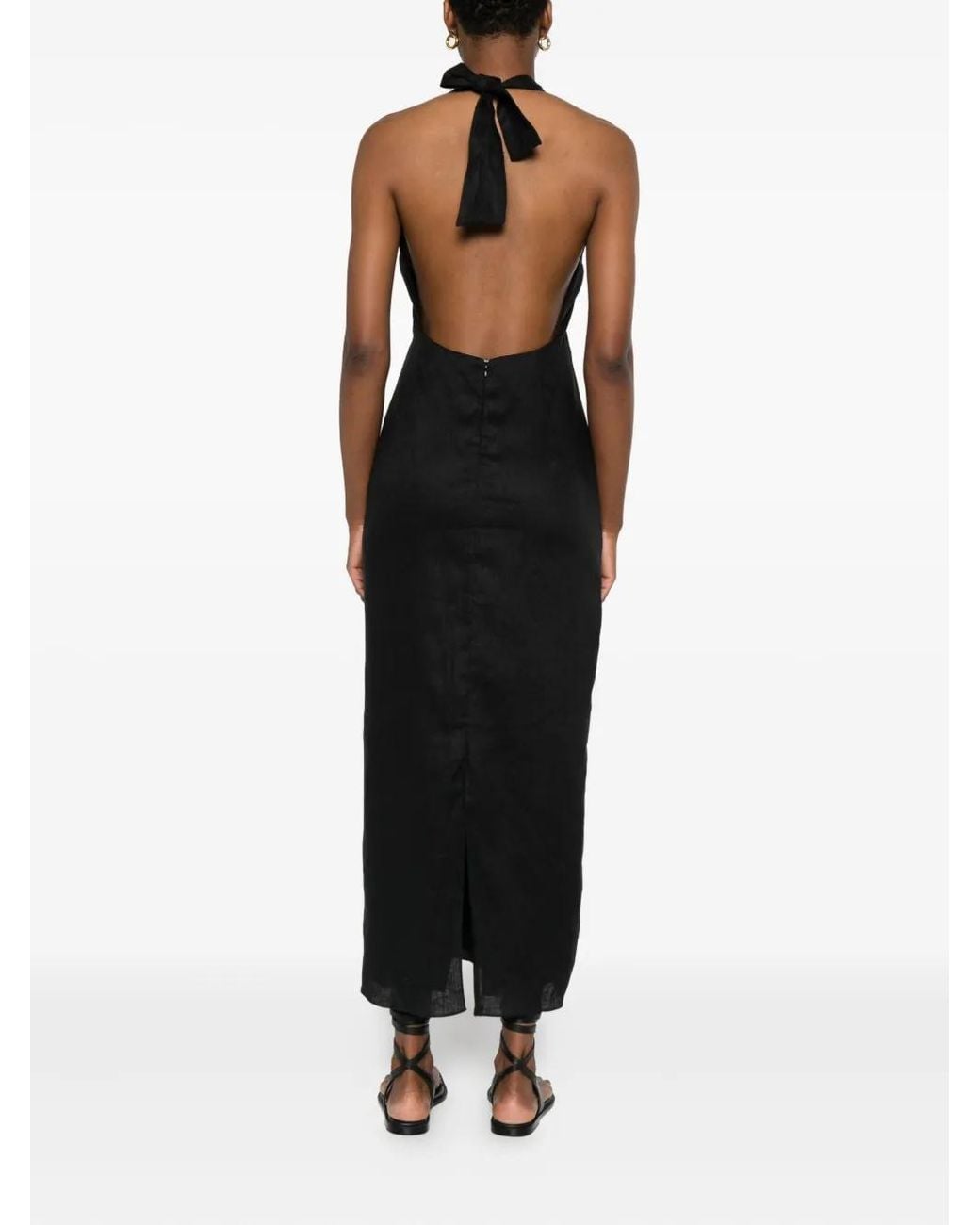 Cala De La Cruz Black Clara Maxi Dress