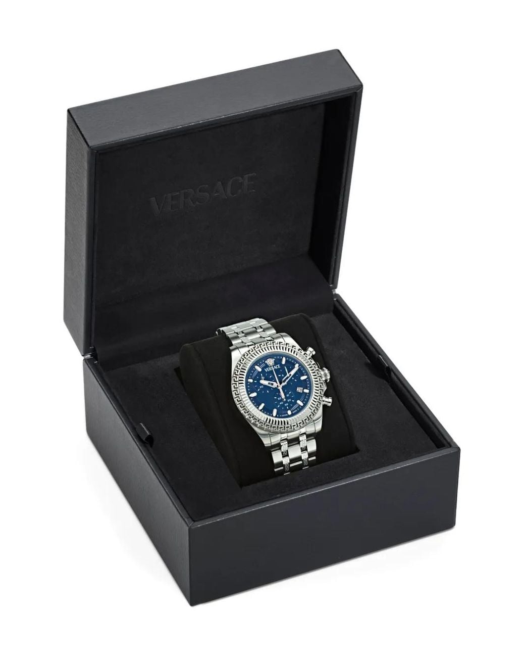 Hellenyium Chrono 43Mm di Versace in Blue da Uomo