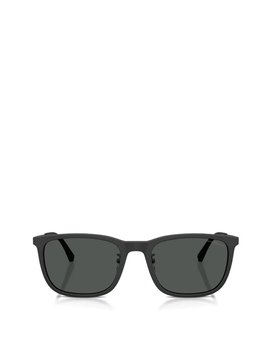 Emporio Armani Gray Rectangle-Frame Sunglasses for men