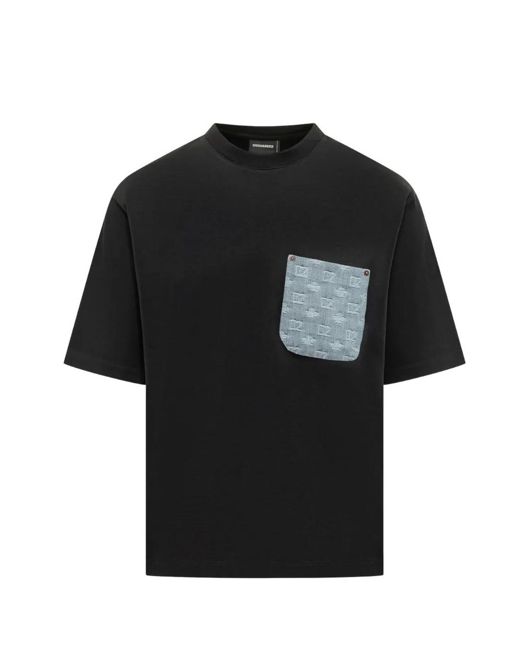 DSquared² Black T-Shirt Pocket for men