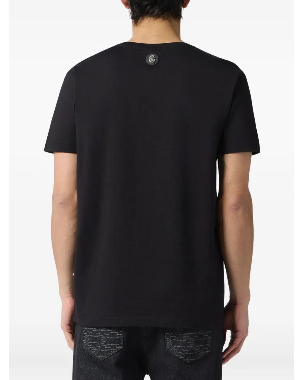 Billionaire Black Signature Round-Neck T-Shirt for men