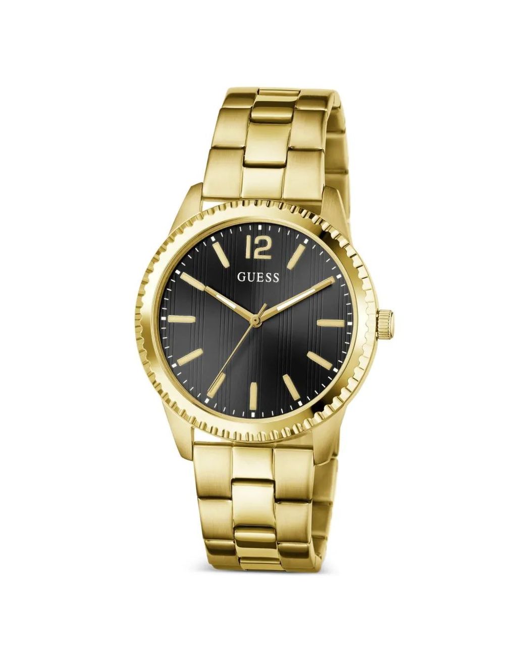 Guess Metallic Tone Analog Watch for men