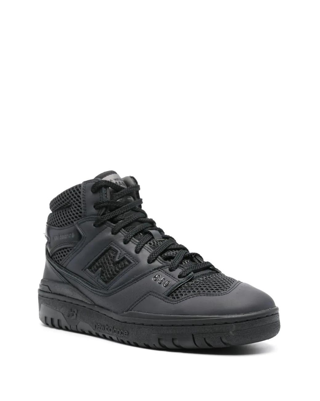 Junya Watanabe Black Bb650 Leather Sneakers for men