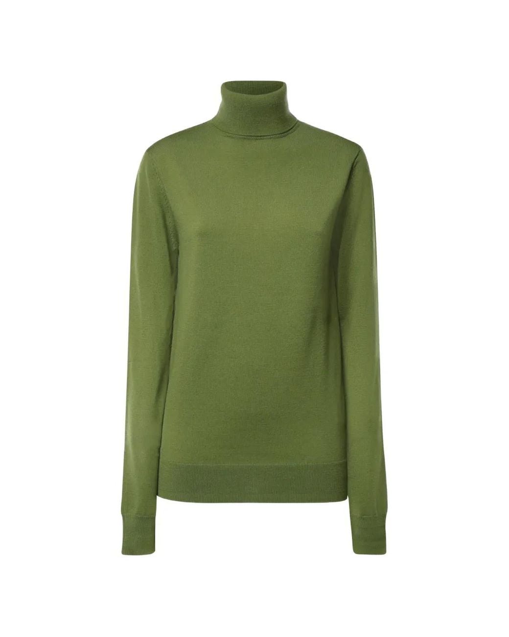 Frankie Shop Green Roll-Neck Sweater
