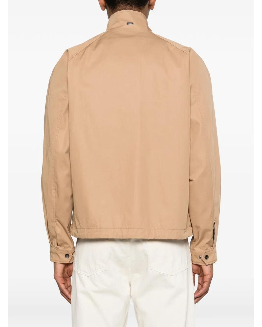 Herno Natural Zip-Up Flap-Pocket Jacket for men