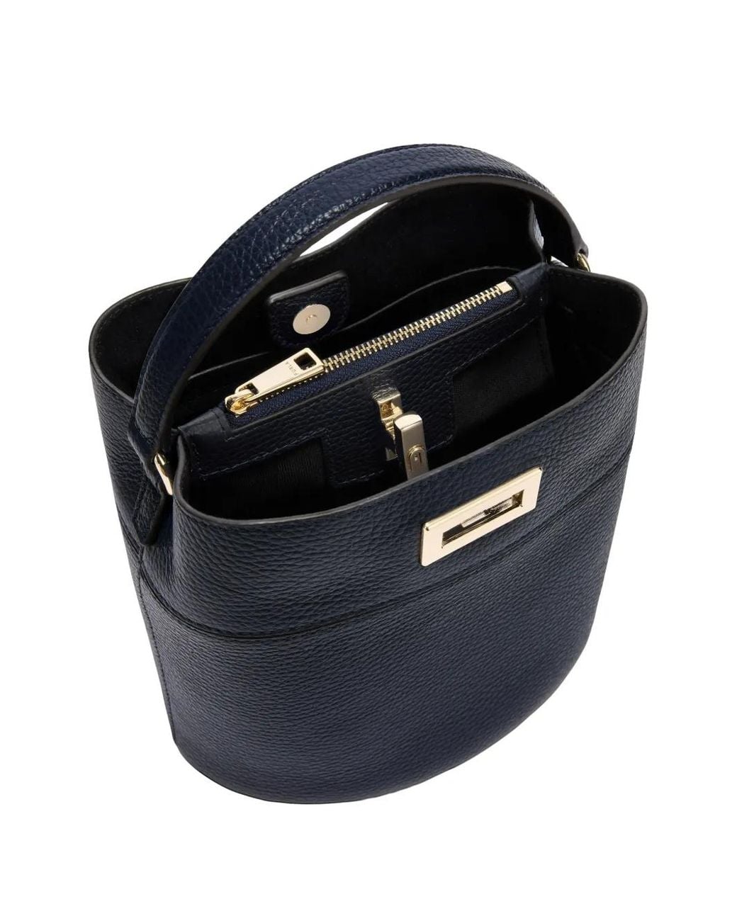 Furla Blue Amelia Bucket Bag