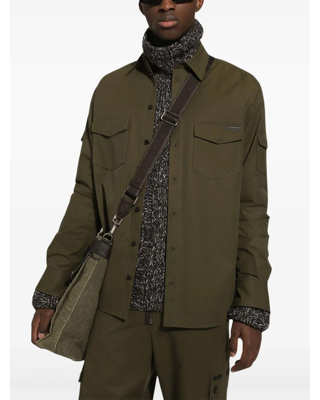 Dolce & Gabbana Green Shirts for men