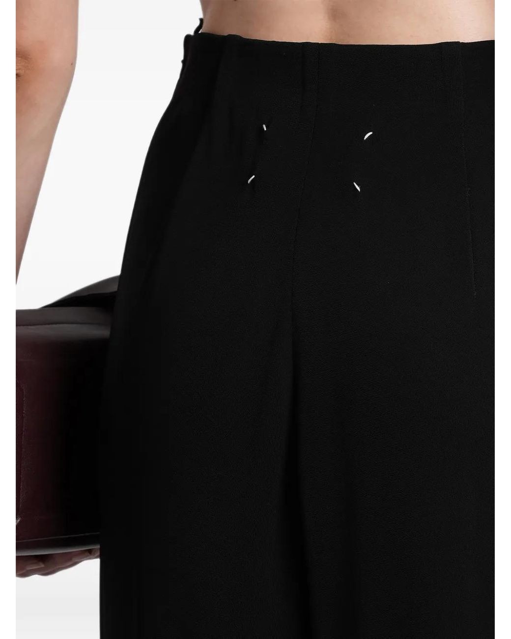 Maison Margiela Black Four Stitches Maxi Skirt