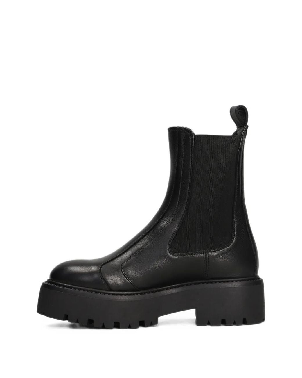 COPENHAGEN Black Leather Ankle Boots