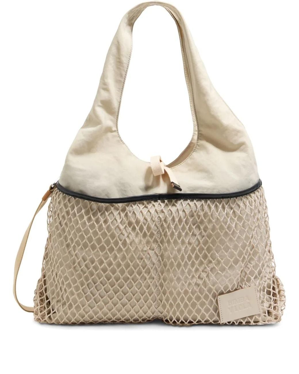Bimba Y Lola Natural Large Logo Tote Bag