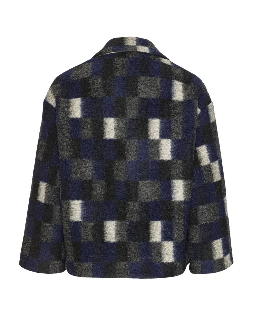 Henrik Vibskov Black Brushed Square-Pattern Jacket