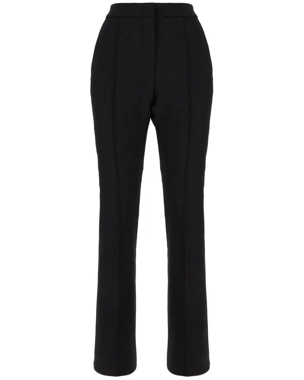 Sportmax Black High-Waisted Trousers