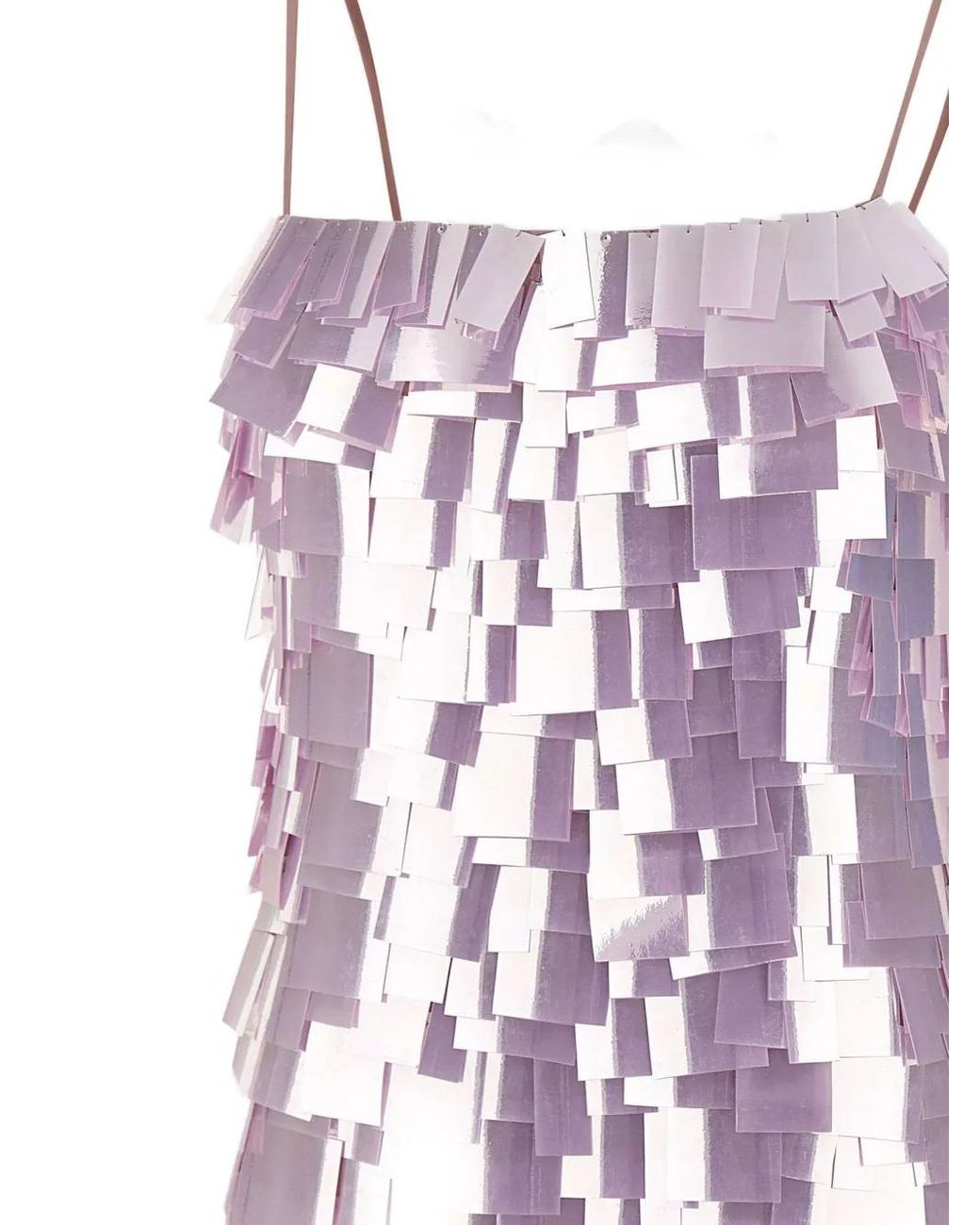 retroféte Purple Lucasta Sequin-Embellished Mini Dress