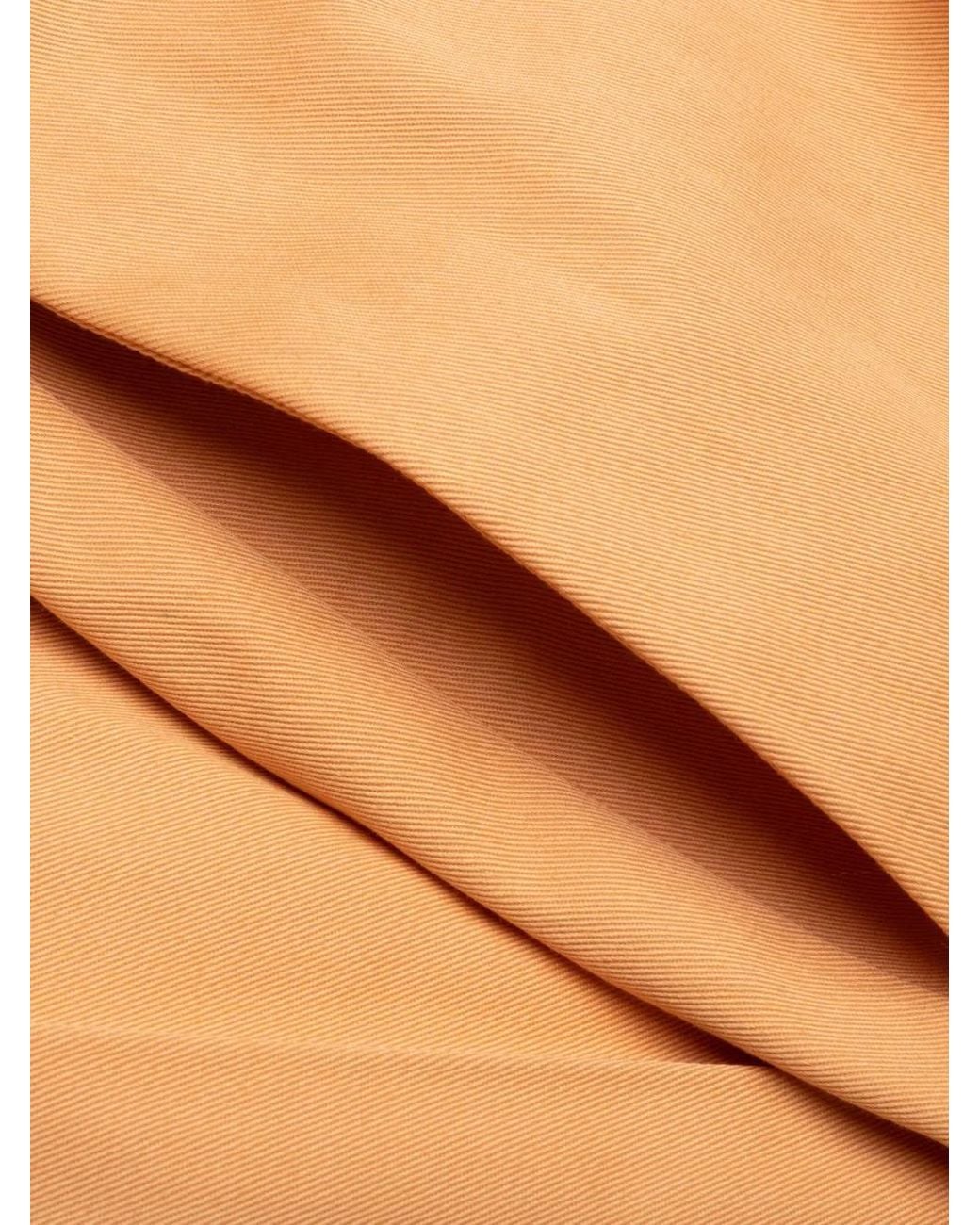 Marni Orange Drawstring-Pocket Trousers for men