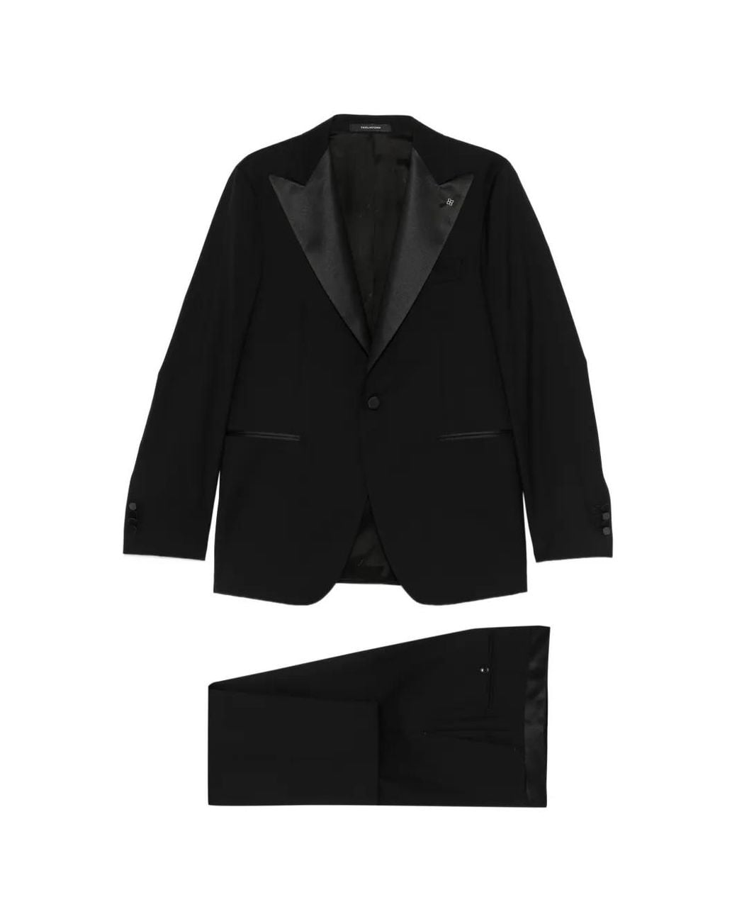 Tagliatore Black Single-Breasted Suit for men