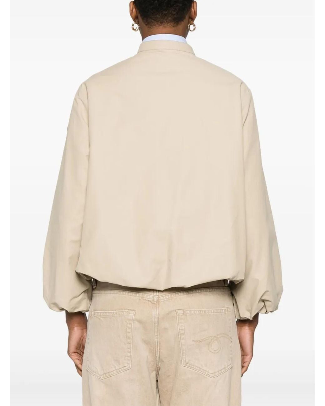 Moncler Natural Light Cotton Blended Jacket