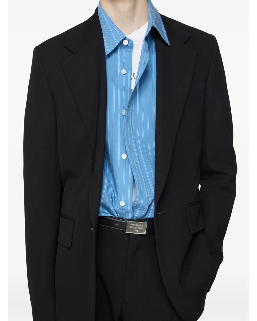 Blazer Con Botones Acne de hombre de color Black