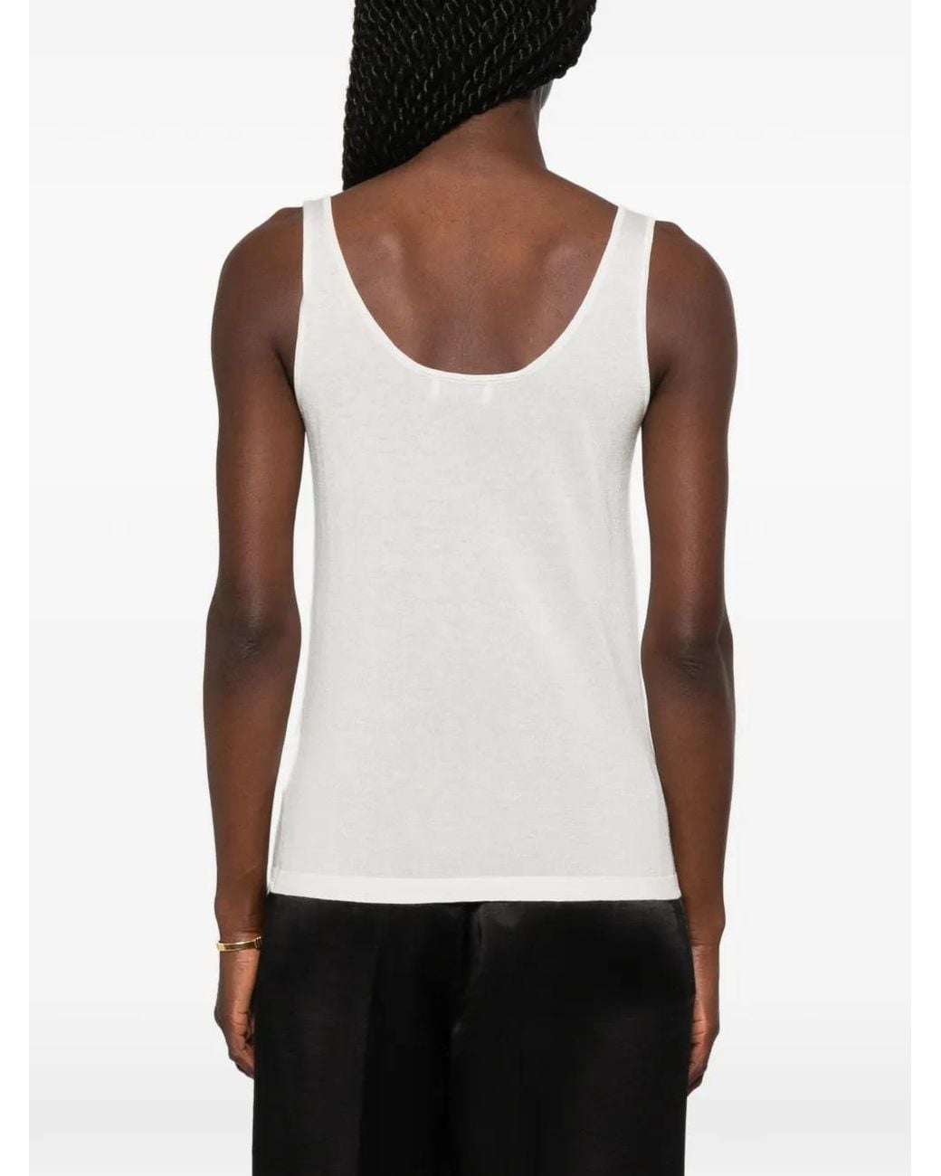 Soft Goat White Featherlight Singlet