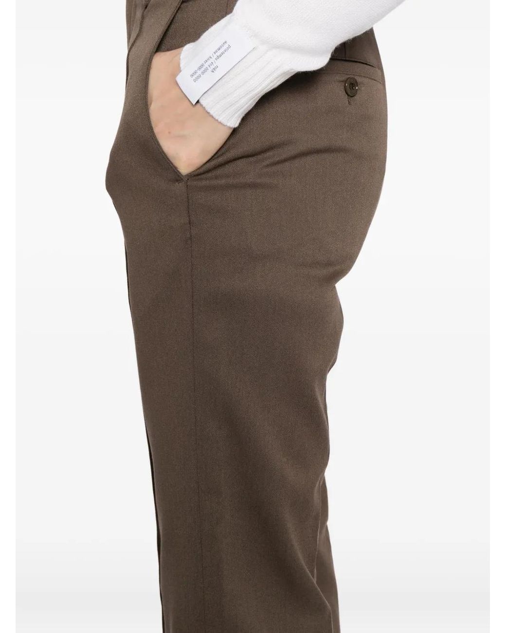 ROKH Brown Flared Basic Trousers