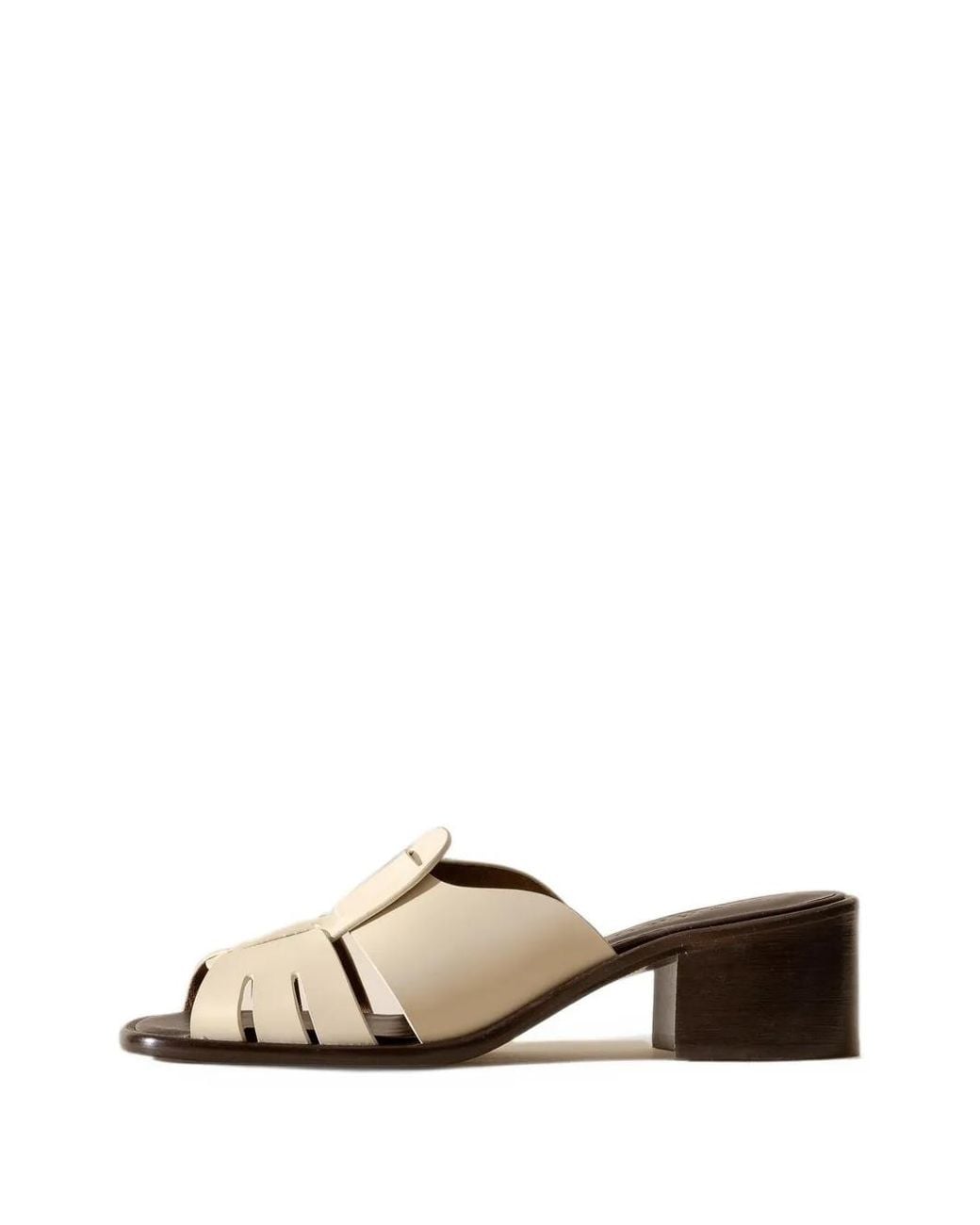 Hereu White Ancora Squared Fisherman Sandals